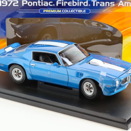 1:18 Welly 1972 Pontiac Firebird Trans Am blue metallic/ white