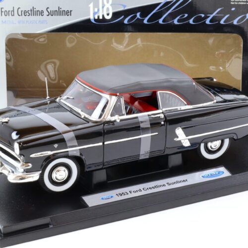1:18 Welly 1953 Ford Crestline Sunliner black closed Top