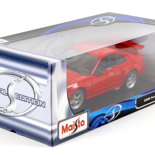 1:18 Maisto 2000 Ford Mustang SVT Cobra R Coupe red