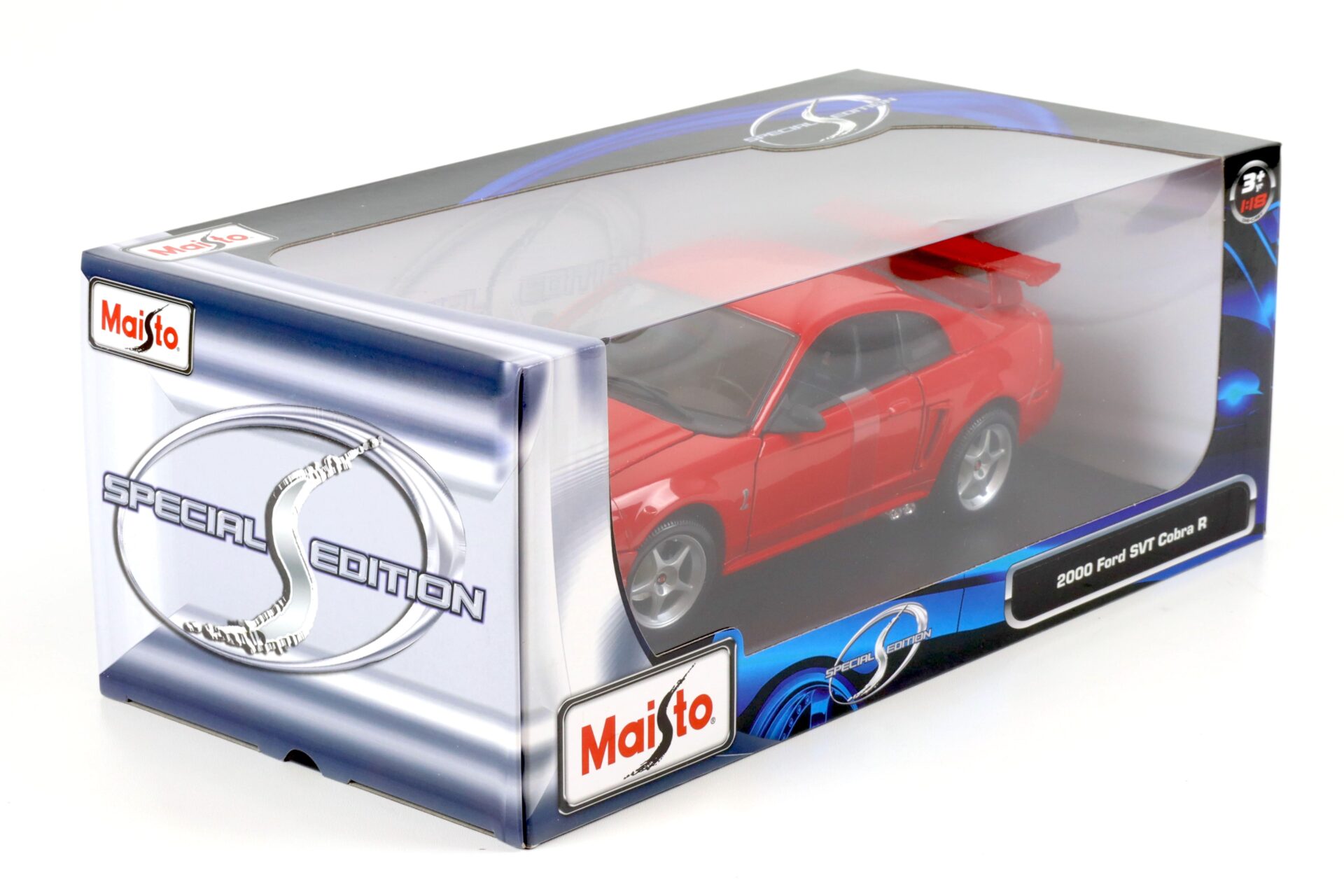 1:18 Maisto 2000 Ford Mustang SVT Cobra R Coupe red