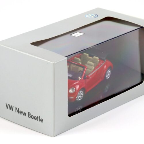1:43 AUTOart VW NEW Beetle Cabriolet uni red/ beige 59757