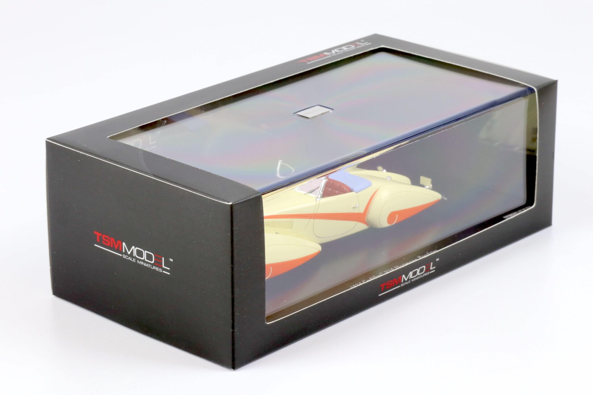 1:43 TSM 1934 Cadillac V16 Hartmann Roadster cream white/ orange