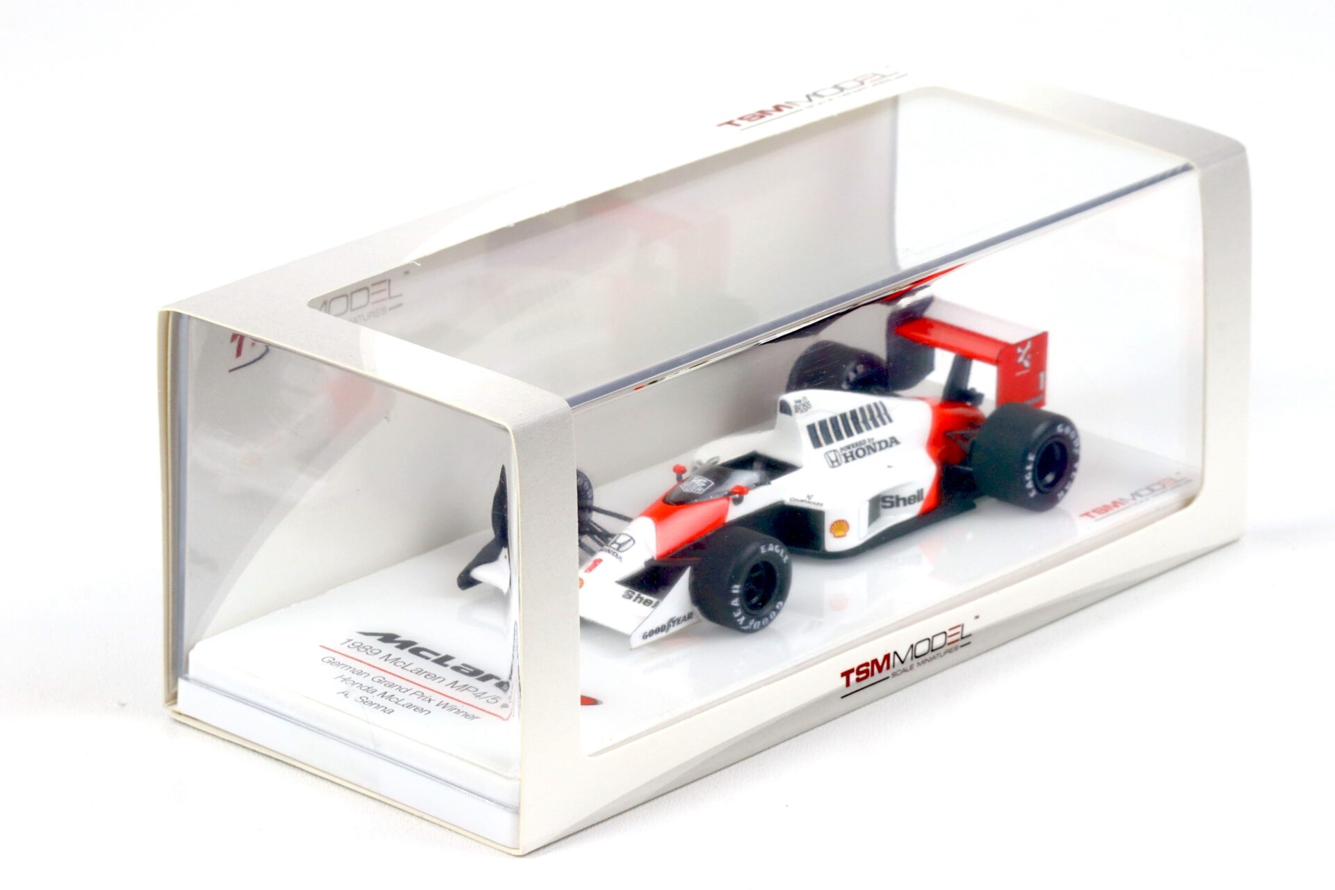 1:43 TSM 1989 McLaren MP4/5 German Grand Prix GP #1 Winner A.Senna