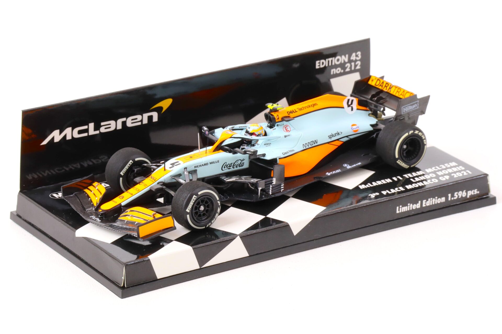 ID 69388 orig.jpg 1:43 Minichamps McLAREN F1 Team MCL35M Lando Norris 3rd Place Monaco GP 2021