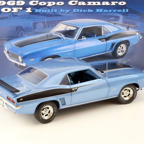 1:18 ACME 1969 Chevrolet COPO Camaro Coupe 1 of 1 by Dick Harrell blue metallic