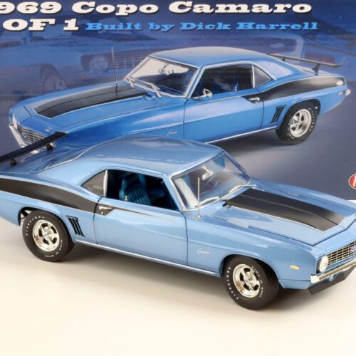 1:18 ACME 1969 Chevrolet COPO Camaro Coupe 1 of 1 by Dick Harrell blue metallic