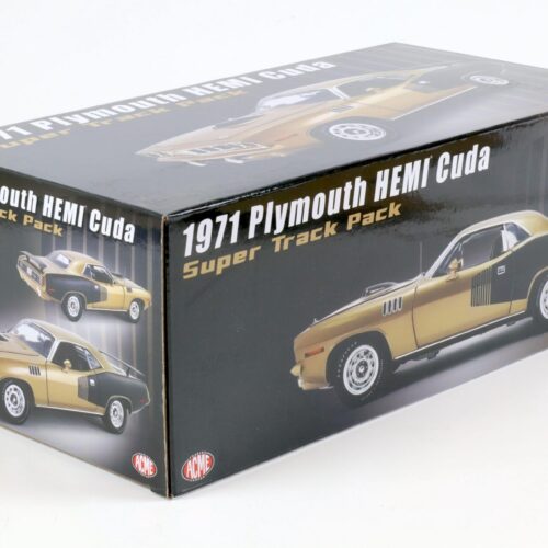 1:18 ACME 1971 Plymouth Hemi Cuda Super Track Pack brown-gold metallic