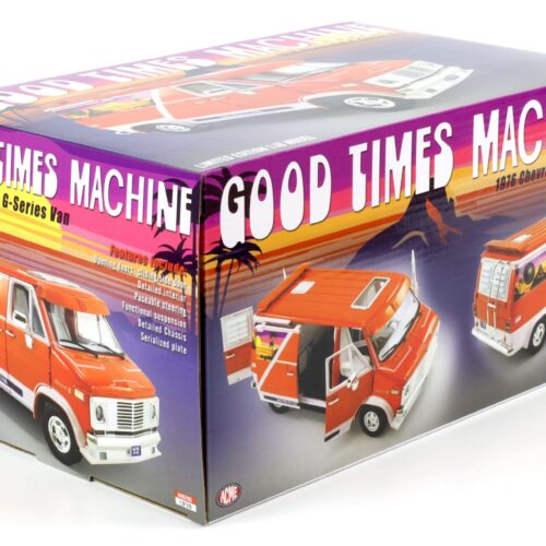 1:18 ACME 1976 Chevrolet G-Series VAN Good Times Machine orange - Image 5