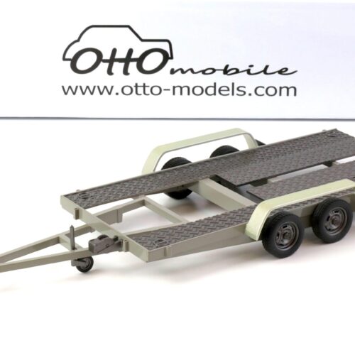 1:18 OTTO mobile OT225D Autoanhänger Anhänger Car Trailer Carrier grey