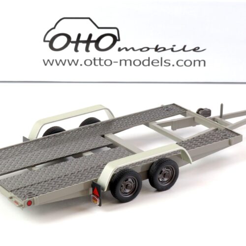 1:18 OTTO mobile OT225D Autoanhänger Anhänger Car Trailer Carrier grey