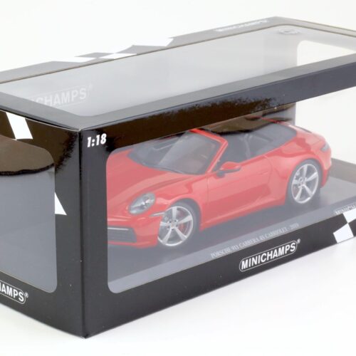 1:18 Minichamps Porsche 911 (992) Carrera 4S Cabriolet 2019 red