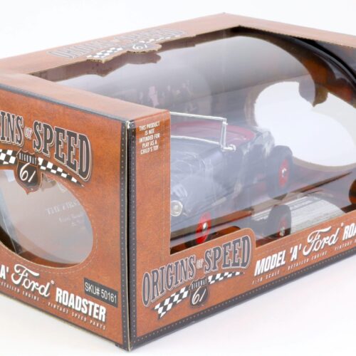 1:18 Highway61 Ford Model A Roadster Hot Rod Origins of Speed black 50161
