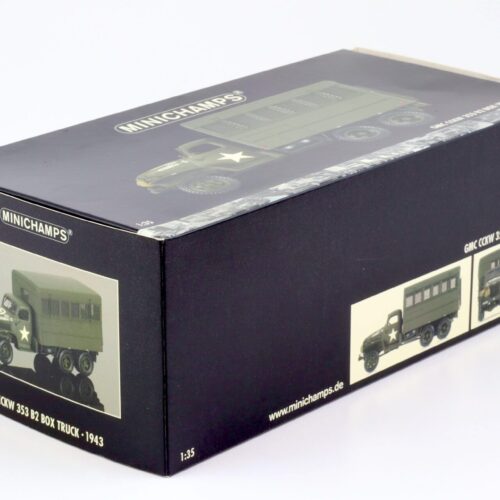 1:35 Minichamps GMC CCKW 353 B2 Box Truck 1943 Military green