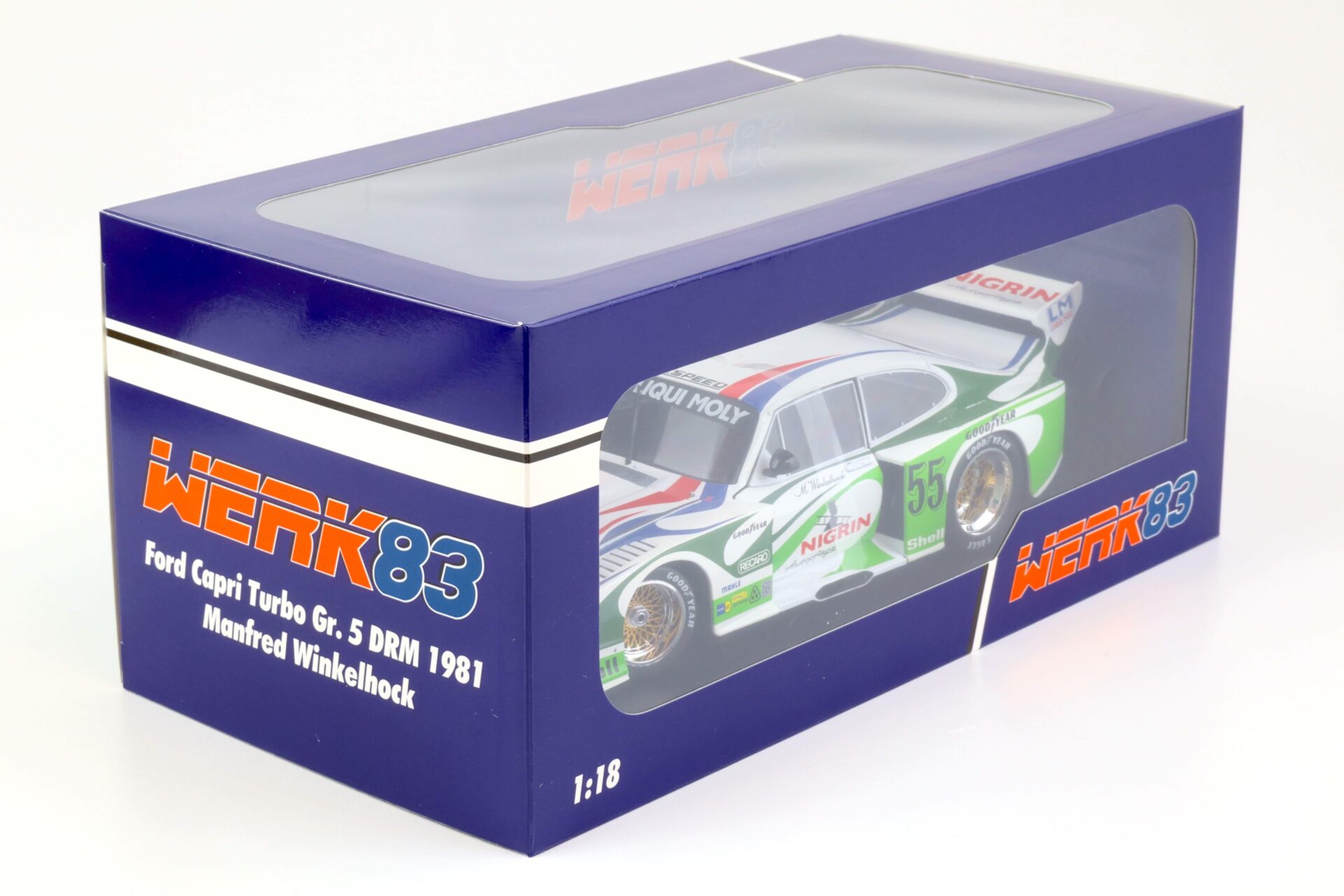 1:18 WERK83 Ford Capri Turbo Gr.5 #55 DRM 1981 NIGRIN M.Winkelhock