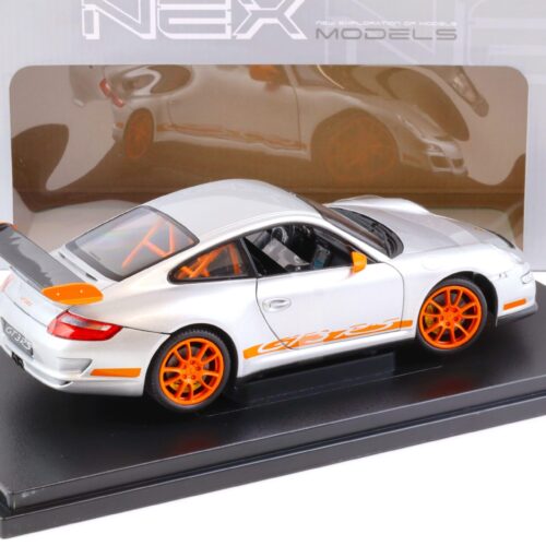 1:18 Welly Porsche 911 (997) GT3 RS silver/ orange