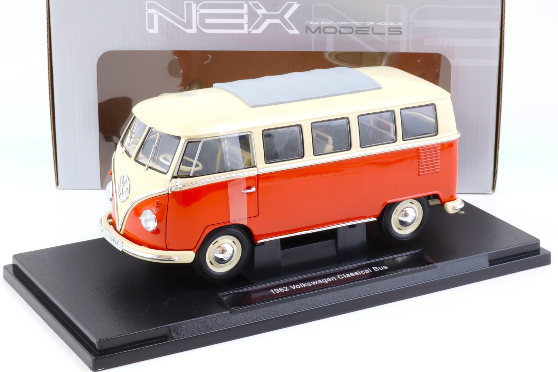 1:18 Welly NEX 1963 Volkswagen VW T1 Bus red/ beige