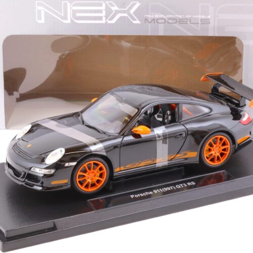 1:18 Welly Porsche 911 (997) GT3 RS black/ orange