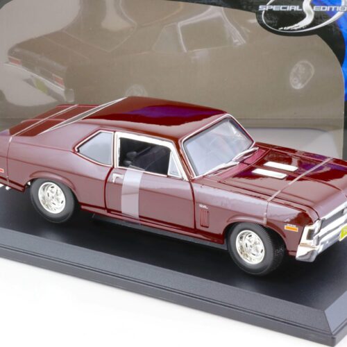 1:18 Maisto 1970 Chevrolet Nova SS Coupe dark red