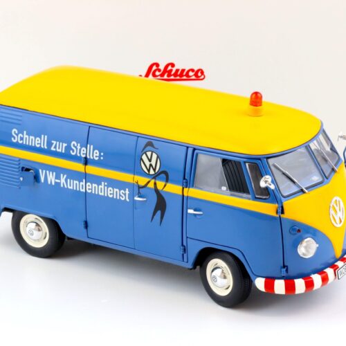 1:18 Schuco VW T1b Kasten VW-Kundendienst VW Service blue/ yellow Die-Cast