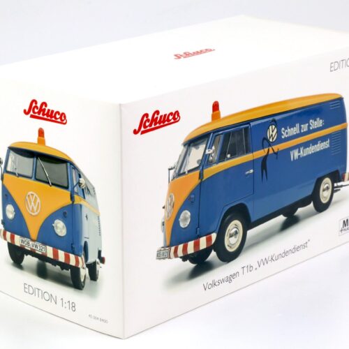 1:18 Schuco VW T1b Kasten VW-Kundendienst VW Service blue/ yellow Die-Cast