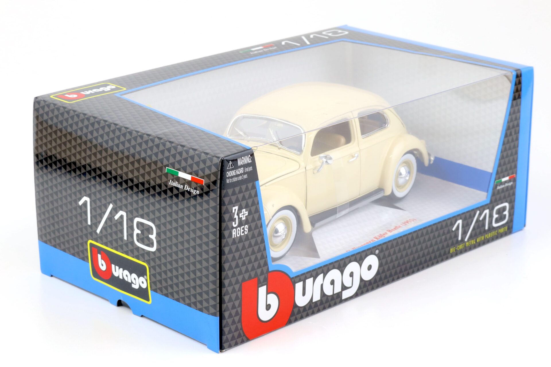 1:18 Bburago VW Käfer Beetle 1955 cream beige