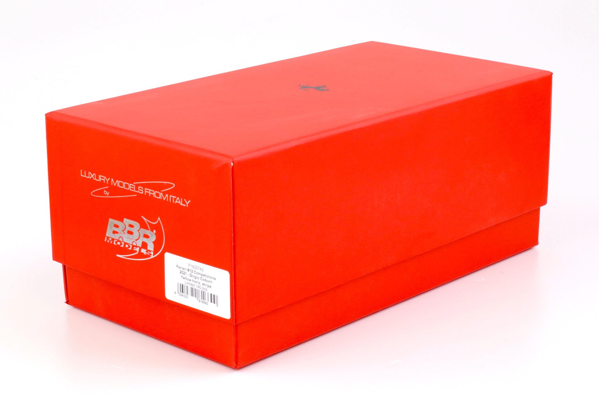 1:18 BBR Ferrari 812 Competizione 2021 Grigio Coburn/ yellow horiz. stripe - Limited 140 pcs.
