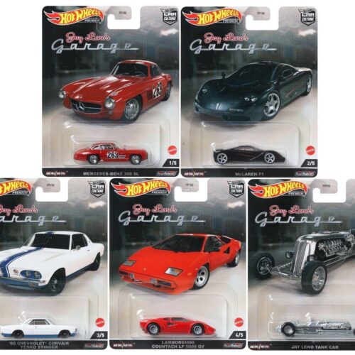 1:64 Hot Wheels Set 2022 Jay LenoÂ´s Garage Car Culture 5 pcs. Lamborghini, McLAREN