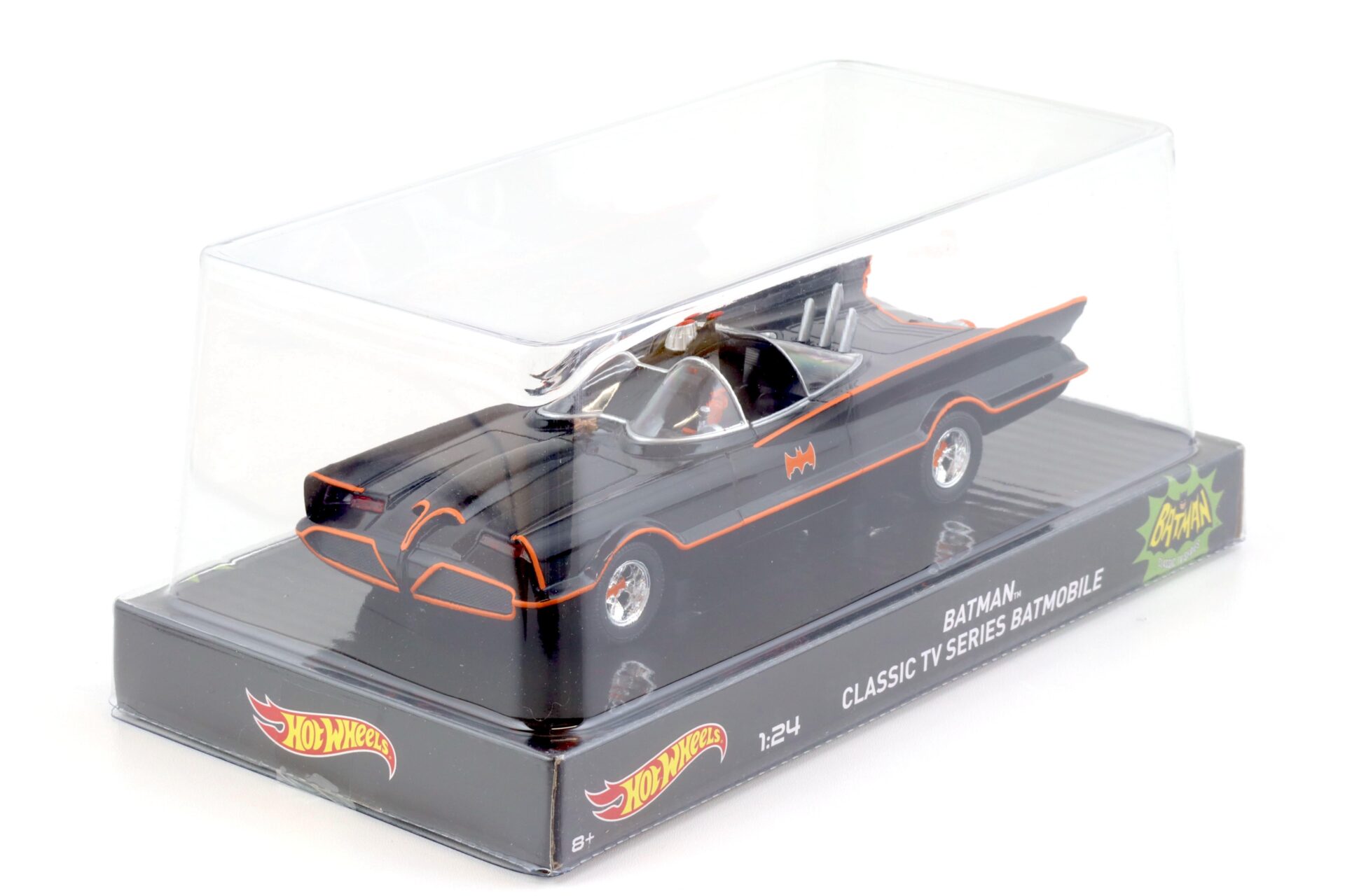 1:24 Hot Wheels BATMAN Classic TV Series Batmobile black/ orange