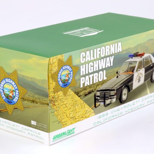1:18 Greenlight 1989 Chevrolet Caprice California Highway Patrol black/ white