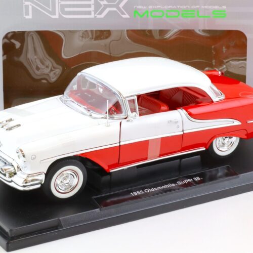1:18 Welly 1955 Oldsmobile Super 88 Convertible red/ white