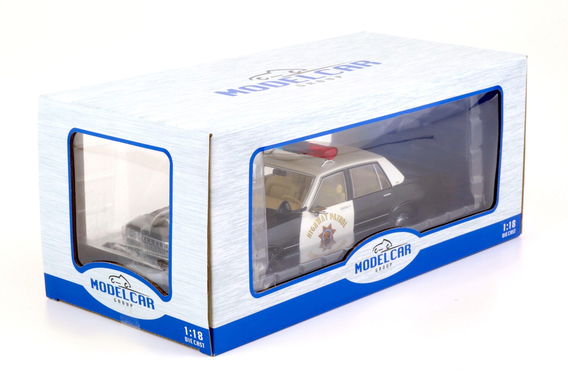 1:18 MCG Chevrolet Caprice California Highway Patrol Police 1987 black/ white