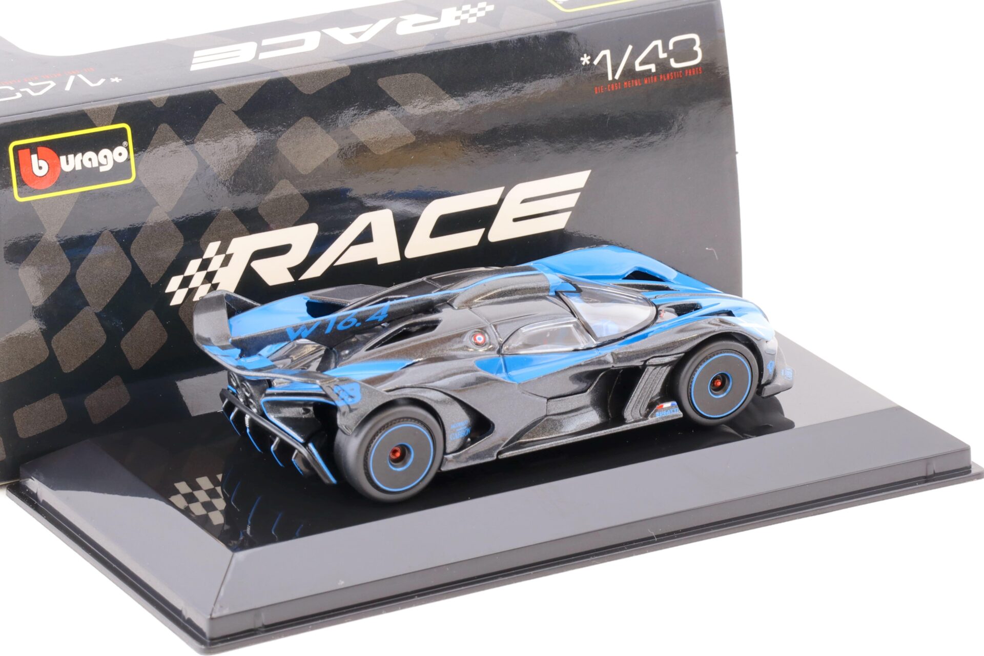 1:43 Bburago Bugatti Bolide 2020 blue/ grey