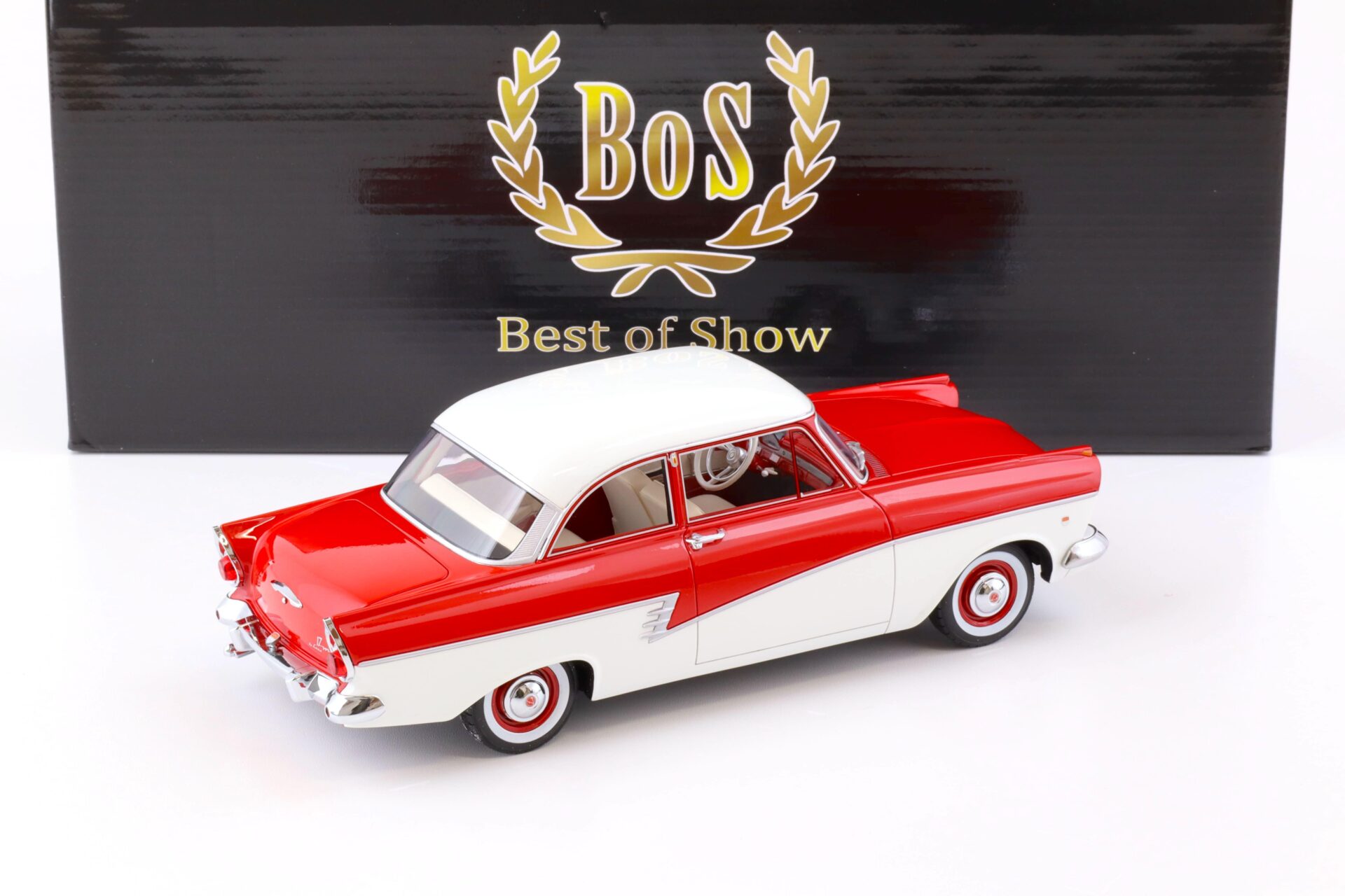 1:18 BOS-Models Ford Taunus 17M P2 red/white 1957 BOS347