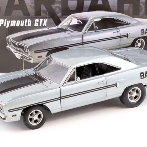 1:18 GMP 1970 Plymouth GTX Dart Car BARDAHL Al Young grey metallic