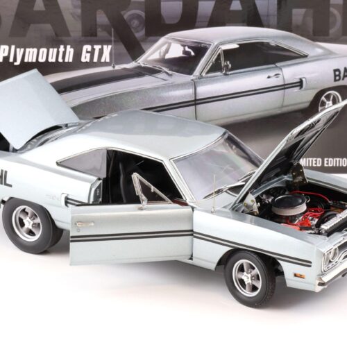 1:18 GMP 1970 Plymouth GTX Dart Car BARDAHL Al Young grey metallic