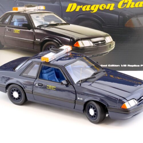 1:18 GMP 1988 Ford Mustang 5.0 SSP US Air Force U-2 Chase Car Dragon Chaser blue