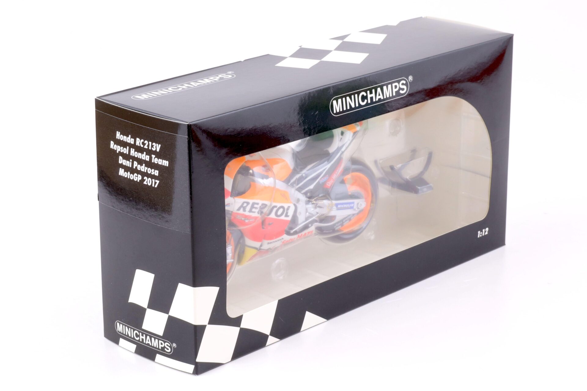 1:12 Minichamps Honda RC213V Repsol Honda Team Dani Pedrosa MotoGP 2017