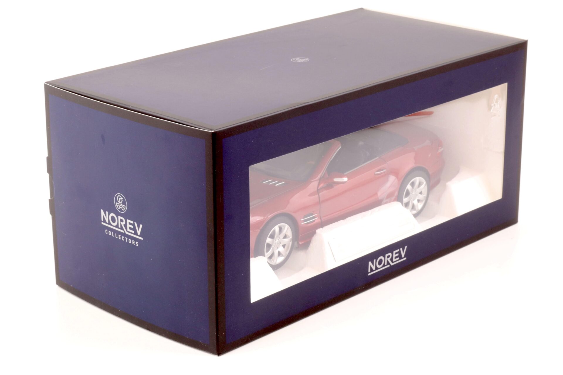 1:18 Norev Mercedes SL 500 Convertible 2003 red metallic - Limited 300 pcs.