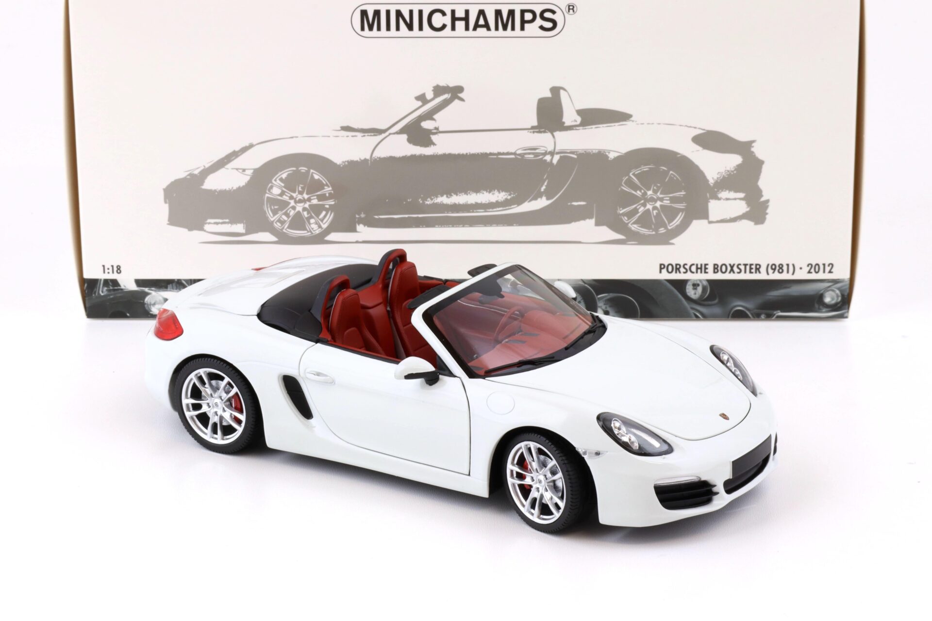 1:18 Minichamps Porsche Boxster S (981) white 2012