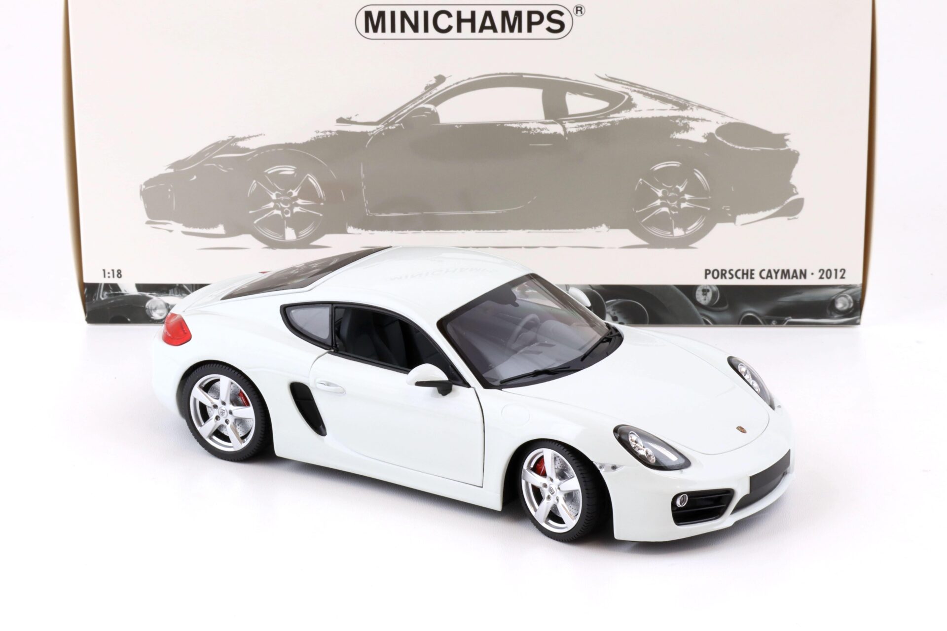 1:18 Minichamps Porsche Cayman S white 2012