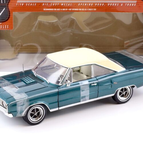 1:18 Highway61 1967 Dodge Coronet R/T green/ beige 50425