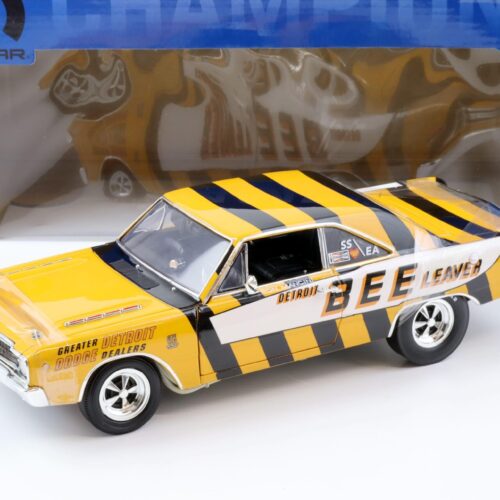 1:18 Highway61 Ron Mancini 1968 Dodge Dart 440 GTS Bee Leaver yellow