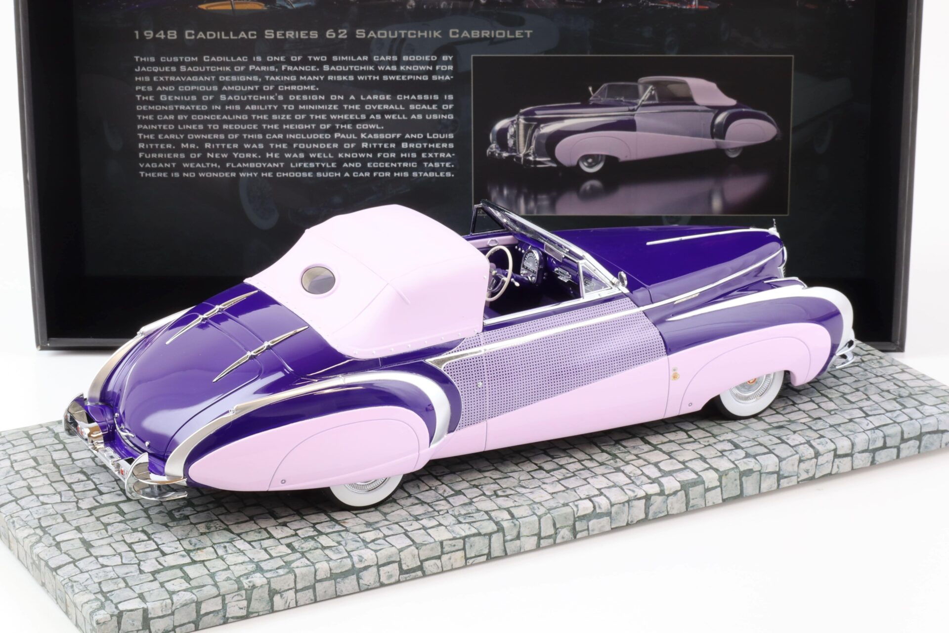 1:18 Minichamps 1948 Cadillac Series 62 Cabriolet Blackhawk Museum Collection