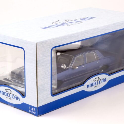 1:18 MCG Chevrolet Caprice FBI Police Car 1987 blue metallic