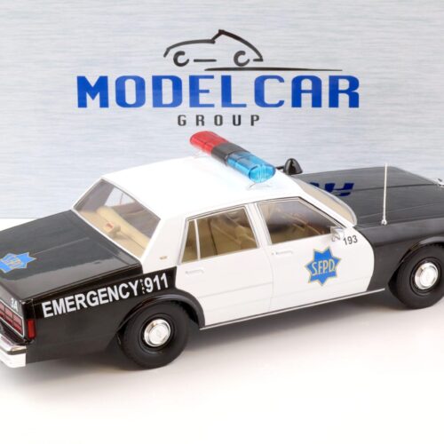 1:18 MCG Chevrolet Caprice S.F.P.D San Francisco Police Department black/ white