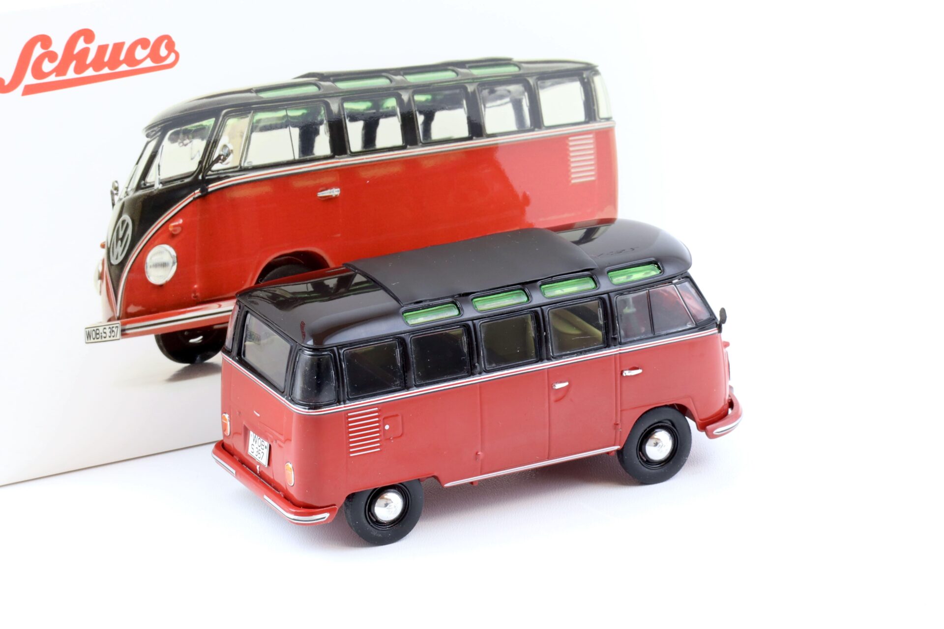 1:32 Schuco Edition VW T1b Samba black-brown/ dark red