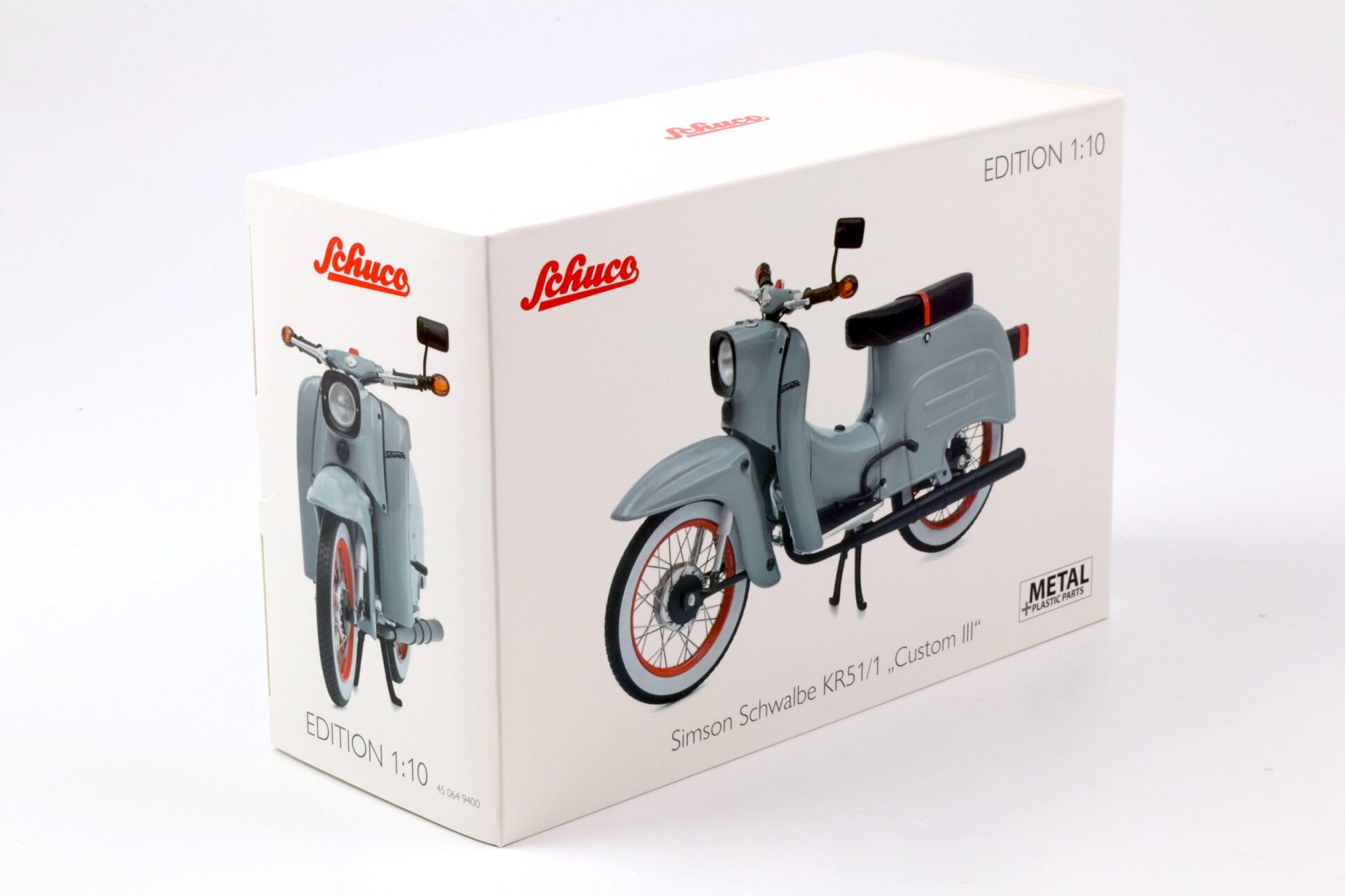1:10 Schuco Simson Schwalbe KR51/1 Custom III grey