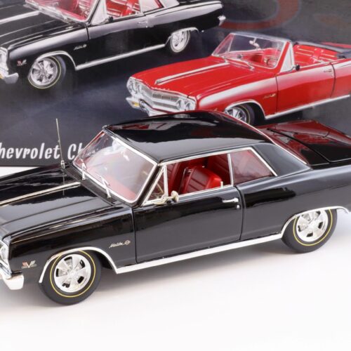 1:18 ACME 1965 Chevrolet Chevelle Z16 Malibu black with red interior