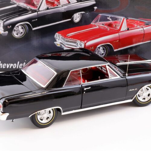 1:18 ACME 1965 Chevrolet Chevelle Z16 Malibu black with red interior