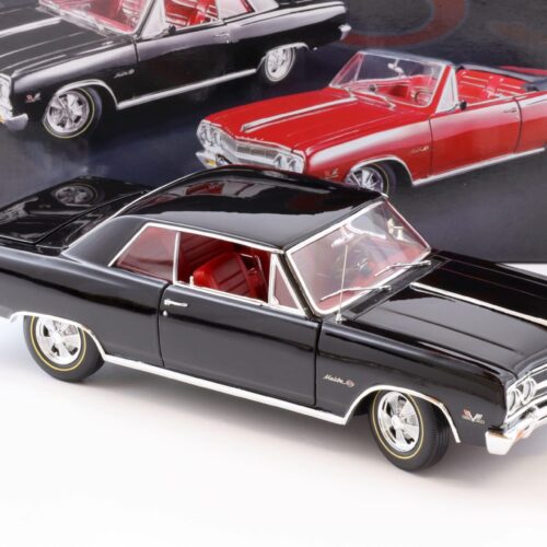 1:18 ACME 1965 Chevrolet Chevelle Z16 Malibu black with red interior
